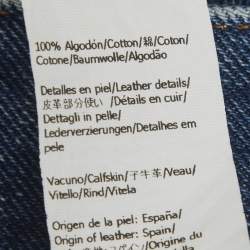 Pre Owned جينز لويفي دنيم أزرق بتصميم أناغرام بقصة واسعة متوسط بخصر 29 بوصة