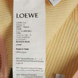 Pre Owned  Loewe x Paula's Ibiza Pink Anagram Rib Knit Crop Top XS
