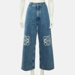 مملوكة مسبقًا Loewe Blue Anagram Denim Baggy Jeans L/Waist 34"