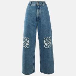 مملوكة مسبقًا Loewe Blue Anagram Denim Baggy Jeans L/Waist 34"