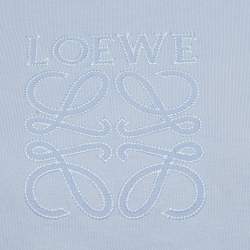 Pre Owned Loewe Purple Anagram Embroidered Jersey Crop Top S