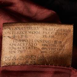 Pre Owned Loewe Vintage Brown Striped Wool Slim Fit Blazer L 