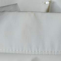 Pre Owned Loewe White Logo Waistband Detail Cotton Cropped Shirt S