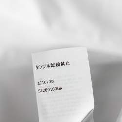 مملوكة مسبقًا قميص لويفي قطن أبيض غير متساوي بأزرار أمامية مقاس متوسط - ميديوم