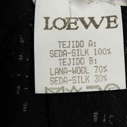 Loewe Black Bead Embellished Silk Maxi Skirt S