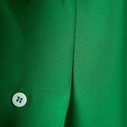 مملوكة مسبقًا Loewe Green Silk Logo-Embroidered Oversize Pyjama Shirt S