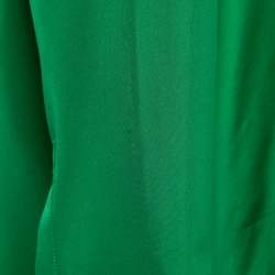 مملوكة مسبقًا Loewe Green Silk Logo-Embroidered Oversize Pyjama Shirt S