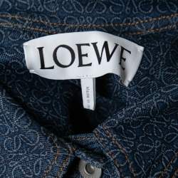 Pre Owned Loewe Blue Anagram Denim Workwear Jacket S