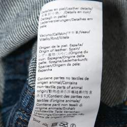 Pre Owned Loewe Blue Anagram Denim Workwear Jacket S