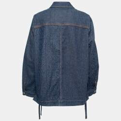 Pre Owned Loewe Blue Anagram Denim Workwear Jacket S