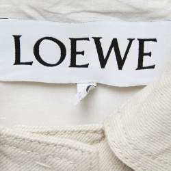 Pre Owned Loewe Off White Denim Workwear Jacket S