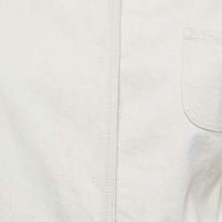 Pre Owned Loewe Off White Denim Workwear Jacket S