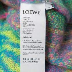 Pre Owned Loewe Paula's Ibiza Multicolor Tie-Dyed Wool Blend Jumper M