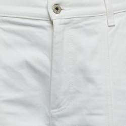 Pre Owned Loewe White Denim Wide-Leg Jeans M Waist 28"