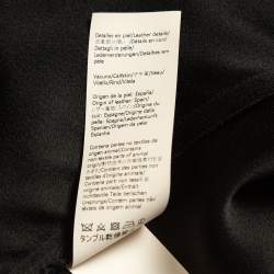 Pre Owned Loewe Black Crepe Asymmetric Wrap Dress S