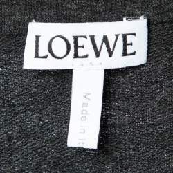 Loewe Grey Jersey Ruched Polo Dress M