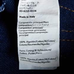 Pre Owned Loewe Blue Denim Trompe L'Oeil Double Waist Jeans S/Waist 28"