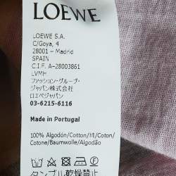 Loewe Pink Wallpaper Print Cotton Crew Neck T-Shirt S