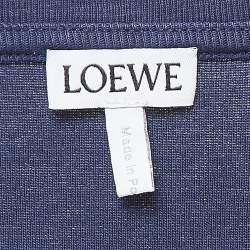 Pre Owned Loewe Navy Blue Graphic Print Cotton T-Shirt M