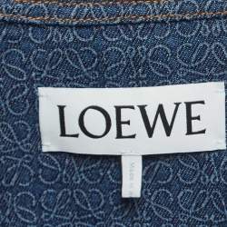 Pre Owned Loewe Blue Anagram Denim Workwear Jacket M
