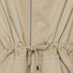 Pre Owned Loewe Beige Cotton & Linen Military Coat L