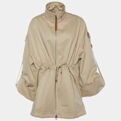 Loewe Beige Cotton & Linen Military Coat L