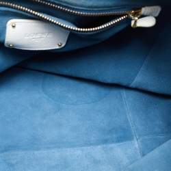 Pre Owned Loewe White Leather Calle Hobo