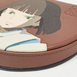 Pre Owned Loewe x Spirited Away Brown Leather Heel Pouch Bag