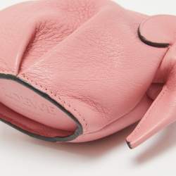 Pre Owned Loewe Pink Leather Elephant Coin Purse