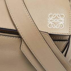 Pre Owned Loewe Beige Leather Medium Puzzle Shoulder Bag
