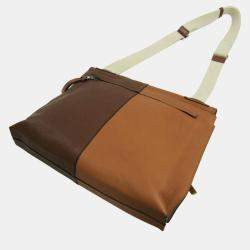 Loewe Brown Leather Easy Messenger Flap Bag