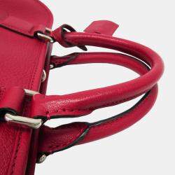 Loewe Pink Red Leather Amazona 28 Satchel