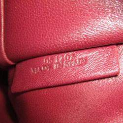 Loewe Pink Red Leather Amazona 28 Satchel