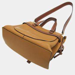 Loewe Brown Leather Small Gate Shoulder Bag