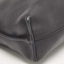 Pre Owned Loewe Black Leather Flamenco Shoulder Bag