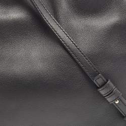 Pre Owned Loewe Black Leather Flamenco Shoulder Bag