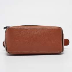 Loewe Brown Leather Mini Puzzle Shoulder Bag