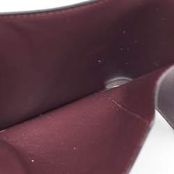 Loewe Purple/Brown Leather Trifold Wallet