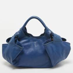 Loewe Blue Leather Aire Hobo