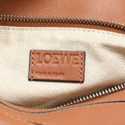 Loewe Brown Leather Small Puzzle Top Handle Bag