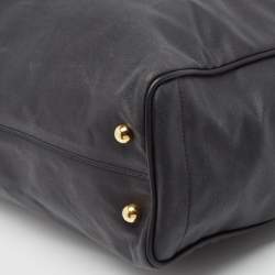 Loewe Black Coated Canvas Shopper Tote
