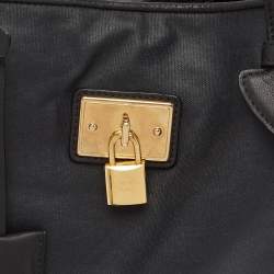 Loewe Black Coated Canvas Shopper Tote