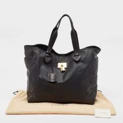 Loewe Black Coated Canvas Shopper Tote