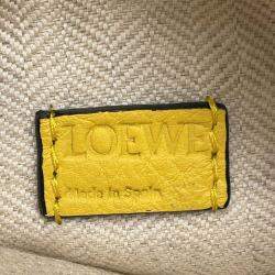 Loewe Yellow Leather Nano Puzzle Shoulder Bag