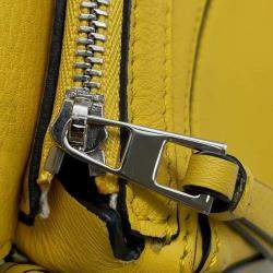 Loewe Yellow Leather Nano Puzzle Shoulder Bag