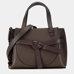 Loewe Brown Mini Gate Top Handle Satchel Bag