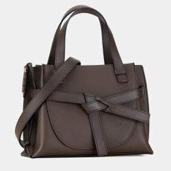 Loewe Brown Mini Gate Top Handle Satchel Bag