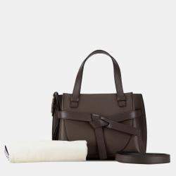 Loewe Brown Mini Gate Top Handle Satchel Bag