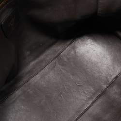 Loewe Dark Brown Leather Medium Amazona Satchel
