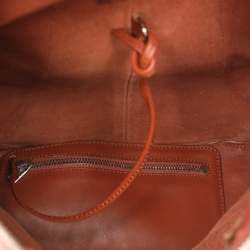 Loewe Brown Leather Anton Sling Backpack